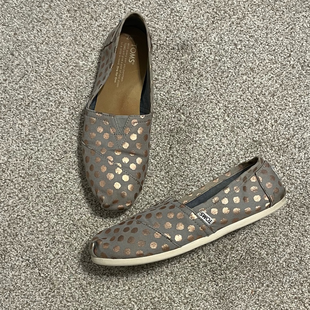 Toms - Grey and Gold